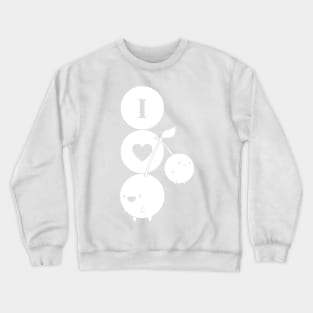 I Love Cherries (white print) Crewneck Sweatshirt